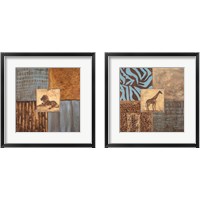 Framed 'Textures of Africa 2 Piece Framed Art Print Set' border=