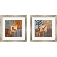 Framed 'Textures of Africa 2 Piece Framed Art Print Set' border=