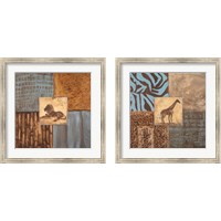 Framed 'Textures of Africa 2 Piece Framed Art Print Set' border=