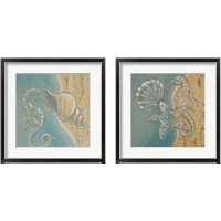 Framed 'Pearl Beach 2 Piece Framed Art Print Set' border=