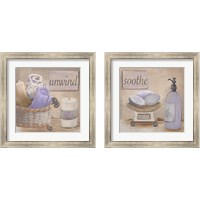 Framed Lavender Bath 2 Piece Framed Art Print Set