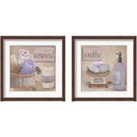 Framed Lavender Bath 2 Piece Framed Art Print Set