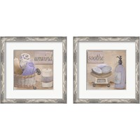 Framed 'Lavender Bath 2 Piece Framed Art Print Set' border=