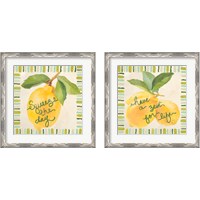 Framed 'Have a Zest for Life 2 Piece Framed Art Print Set' border=