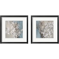 Framed 'Misty Orchids (Blue) 2 Piece Framed Art Print Set' border=