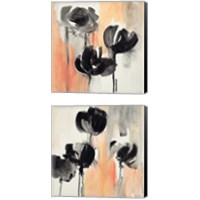 Framed 'Blushing Tulips 2 Piece Canvas Print Set' border=
