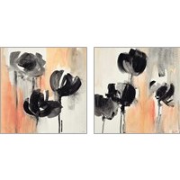 Framed Blushing Tulips 2 Piece Art Print Set