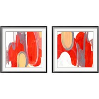 Framed Catching the Tempo Orange 2 Piece Framed Art Print Set