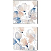 Framed 'Natural Flower 2 Piece Canvas Print Set' border=