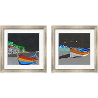 Framed Boat Ride along the Coast 2 Piece Framed Art Print Set