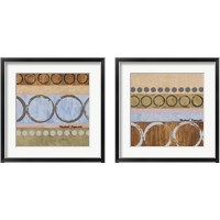 Framed 'Marcon Circles 2 Piece Framed Art Print Set' border=