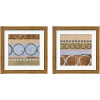 Framed 'Marcon Circles 2 Piece Framed Art Print Set' border=