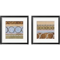 Framed 'Marcon Circles 2 Piece Framed Art Print Set' border=