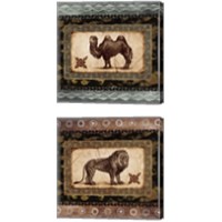 Framed African Expression Square 2 Piece Canvas Print Set