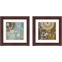 Framed 'Botanical Silhouettes 2 Piece Framed Art Print Set' border=