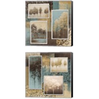 Framed 'Lost in Trees 2 Piece Canvas Print Set' border=