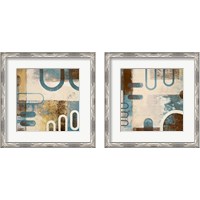 Framed 'Playing with Shapes 2 Piece Framed Art Print Set' border=