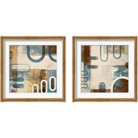 Framed 'Playing with Shapes 2 Piece Framed Art Print Set' border=