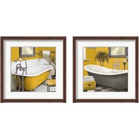 Framed 'Sunny Bath 2 Piece Framed Art Print Set' border=