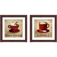 Framed 'Hot Cocoa 2 Piece Framed Art Print Set' border=