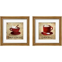 Framed 'Hot Cocoa 2 Piece Framed Art Print Set' border=