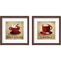 Framed 'Hot Cocoa 2 Piece Framed Art Print Set' border=