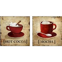 Framed 'Hot Cocoa 2 Piece Art Print Set' border=