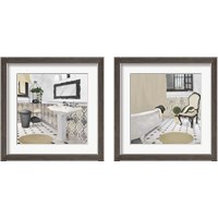 Framed 'Sundance Neutral Bath 2 Piece Framed Art Print Set' border=