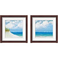 Framed 'Seaside 2 Piece Framed Art Print Set' border=