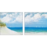 Framed 'Seaside 2 Piece Art Print Set' border=