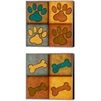 Framed Paws and Treats 2 Piece Canvas Print Set