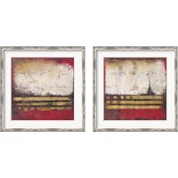 Framed 'Abstract  2 Piece Framed Art Print Set' border=