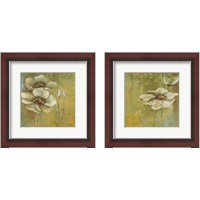 Framed Green Flowers 2 Piece Framed Art Print Set