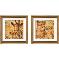 Framed Safari Mother and Son 2 Piece Framed Art Print Set