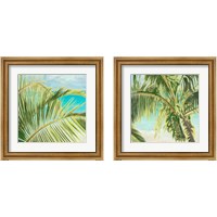 Framed Bright Coconut Palm 2 Piece Framed Art Print Set