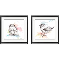 Framed Bird Sketch  2 Piece Framed Art Print Set
