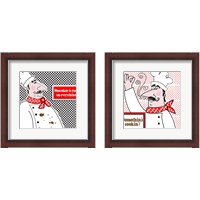 Framed Bon Appetit Chef 2 Piece Framed Art Print Set