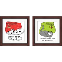 Framed Don't Open til Christmas 2 Piece Framed Art Print Set