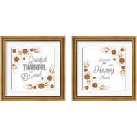 Framed 'Harvest Floral 2 Piece Framed Art Print Set' border=