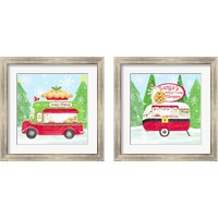 Framed Food Cart Christmas 2 Piece Framed Art Print Set