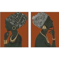 Framed 'Graceful Majesty Spice 2 Piece Art Print Set' border=