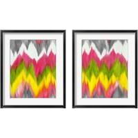 Framed 'Vibrant Crests 2 Piece Framed Art Print Set' border=