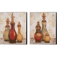Framed 'Jeweled Accents 2 Piece Canvas Print Set' border=