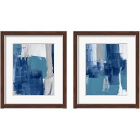 Framed 'Blue Perspectives 2 Piece Framed Art Print Set' border=