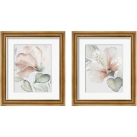 Framed Neutral Hibiscus 2 Piece Framed Art Print Set
