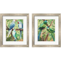 Framed Tropical Birds 2 Piece Framed Art Print Set