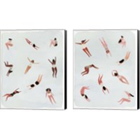 Framed 'Minnows  2 Piece Canvas Print Set' border=