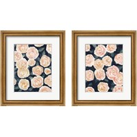 Framed 'Peach Petals 2 Piece Framed Art Print Set' border=