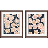 Framed 'Peach Petals 2 Piece Framed Art Print Set' border=
