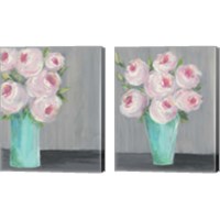 Framed Sorbet Floral 2 Piece Canvas Print Set
